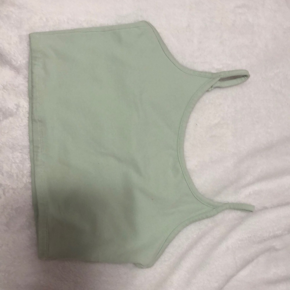 Green tank top